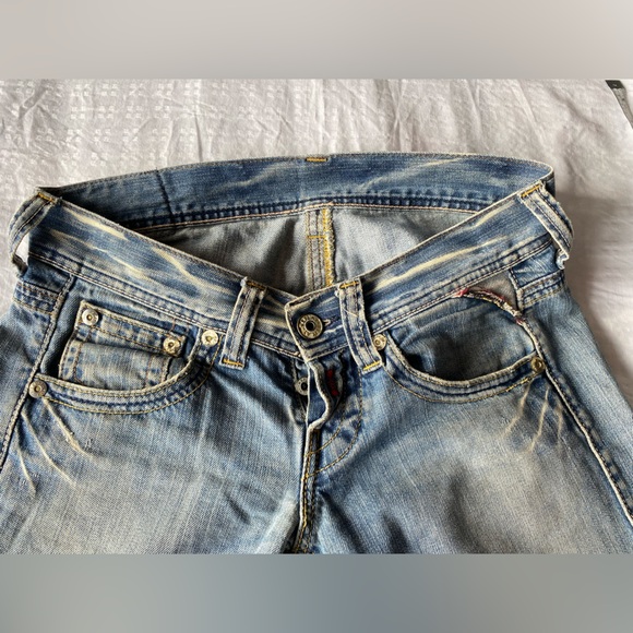 Replay Distressed Antique Wash Jeans Vintage - Picture 13 of 16